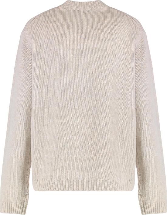 25FW 메종키츠네 드레스드 폭스 인타르시아 울 점퍼 PW00812KH0002 NEUTRAAL - MAISON KITSUNE