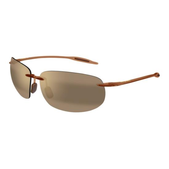  마우이짐 선글라스 브레이크월 무테 , 직사각형 갈색 렌즈 - MAUI JIM