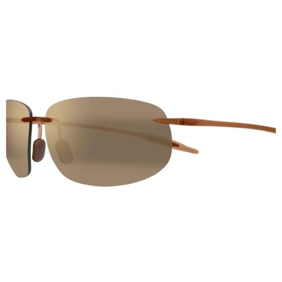  마우이짐 선글라스 브레이크월 무테 , 직사각형 갈색 렌즈 - MAUI JIM