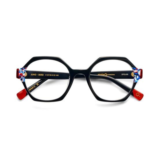  에트니아 바르셀로나 안경 컬러풀한 템플 포인트가 돋보이는 주노 기하학적 프레임