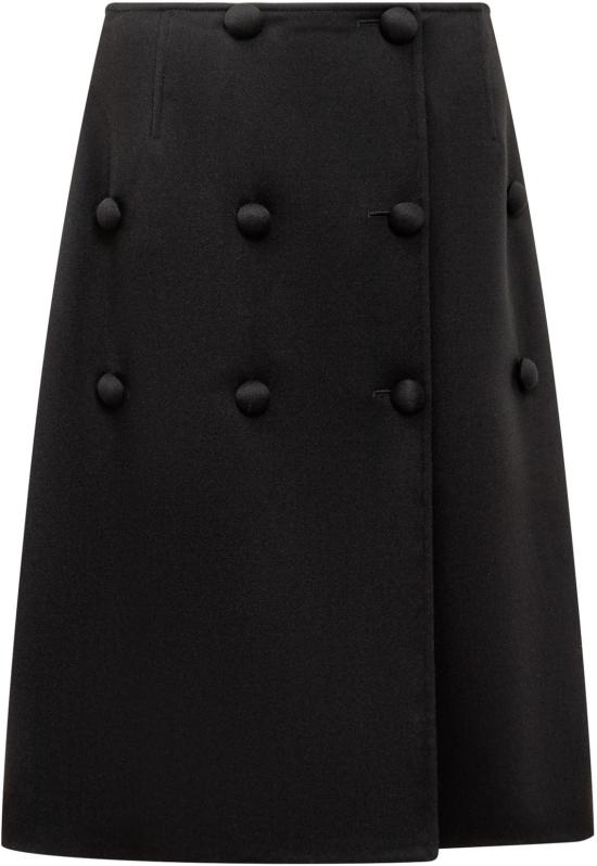  질샌더 미디 스커트 J03MA0198J40200001 BLACK