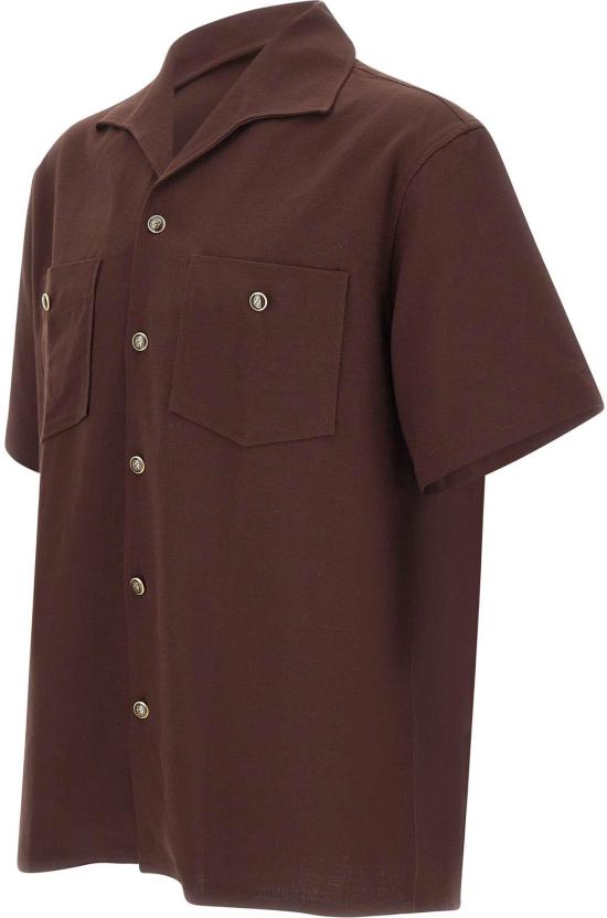 26SS 드롤드무슈 반팔 셔츠 SH254VI029BN BROWN - DROLE DE MONSIEUR