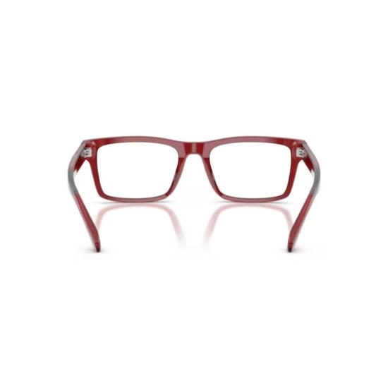 26SS 엠포리오 아르마니 안경 0Ea3254 볼드한 직사각형 프레임  (반투명 레드 아세테이트 소재) - EMPORIO ARMANI