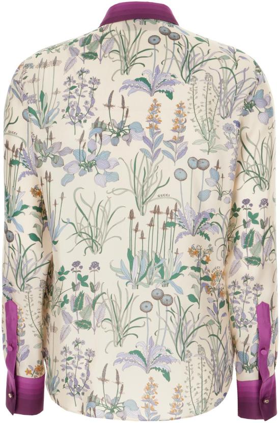 26SS 구찌 프린트 실크 트윌 셔츠 856092ZAUK79224 DIVERS - GUCCI