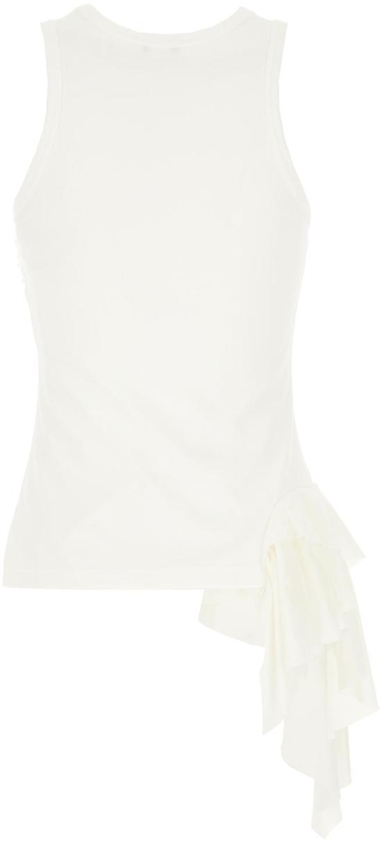 26SS 알렉산더 맥퀸 민소매 티셔츠 870702QLAEZ9007 WHITE - ALEXANDER MCQUEEN