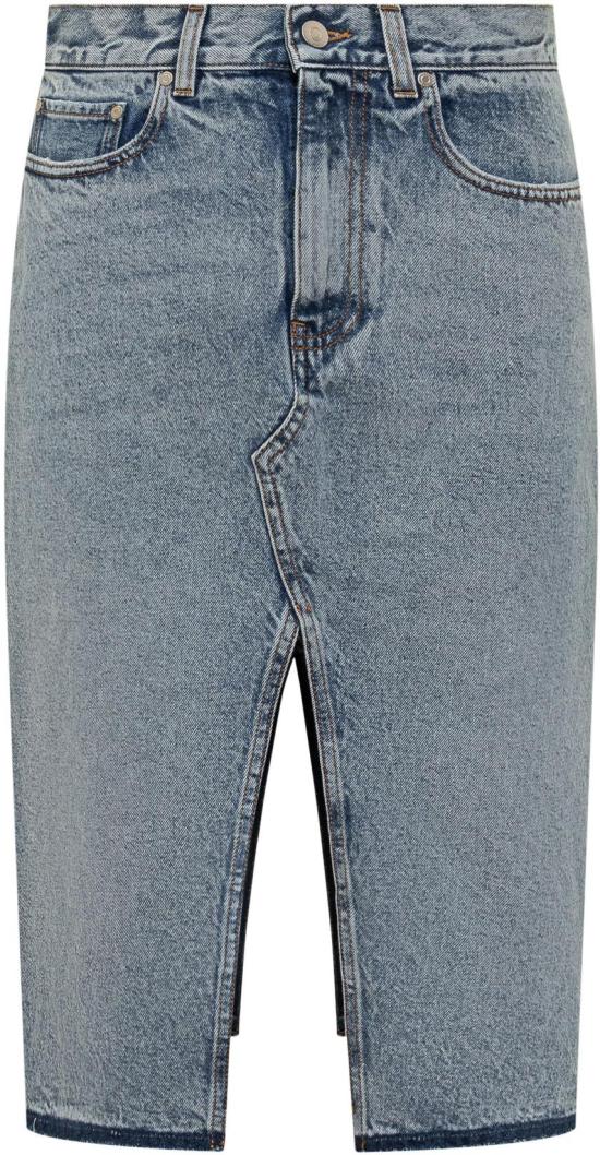 25SS 스텔라 맥카트니 데님 스커트 6D03783SQH154052 LICHTBLUE