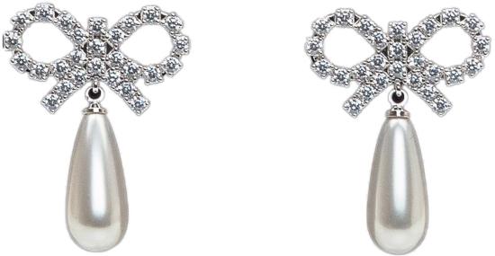 26SS 셀프 포트레이트 이어링 RS26631EPPEARL SILVER