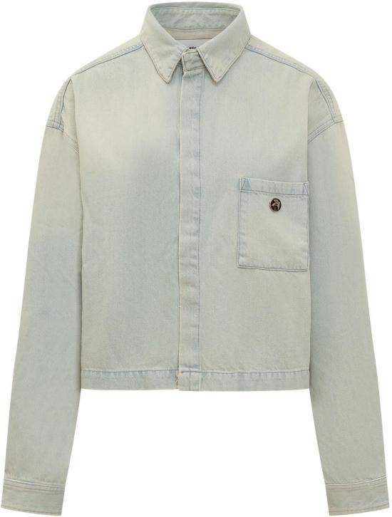  엠부시 셔츠 BWYD002S24DEN0024200 LICHTGREY