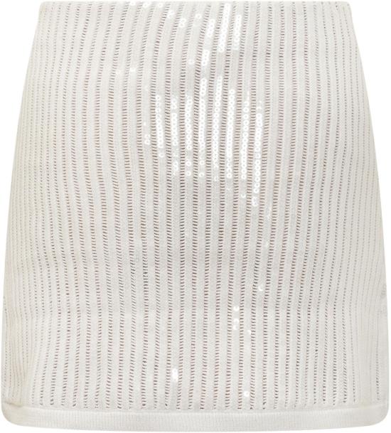 25SS 셀프 포트레이트 숏 스커트 SS25126SKWWHITE - SELF PORTRAIT