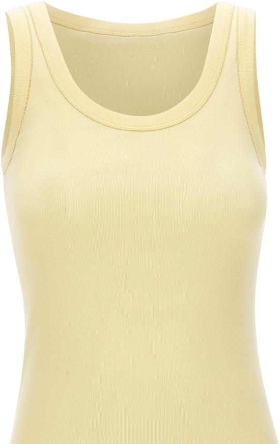 26SS 파비아나 필리피 민소매 티셔츠 JED266F602L896783 YELLOW - FABIANA FILIPPI