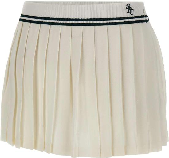 26SS 스포티앤리치 숏 스커트 SK01261302WH61ECRU WHITE