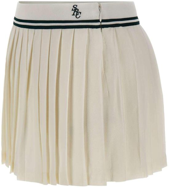 26SS 스포티앤리치 숏 스커트 SK01261302WH61ECRU WHITE - SPORTY & RICH