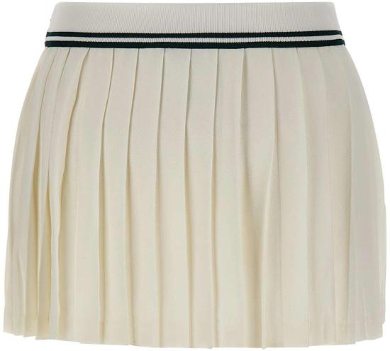 26SS 스포티앤리치 숏 스커트 SK01261302WH61ECRU WHITE - SPORTY & RICH