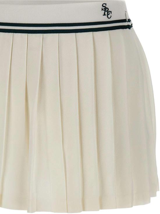 26SS 스포티앤리치 숏 스커트 SK01261302WH61ECRU WHITE - SPORTY & RICH