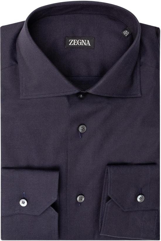 26SS 에르메네질도제냐 긴팔 셔츠 R301343A39MS0BA402 NAVY