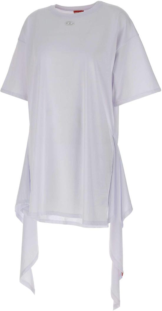 25FW 디젤 D-Elvor 이보르 티셔츠 드레스 A192320NIAX100 WHITE