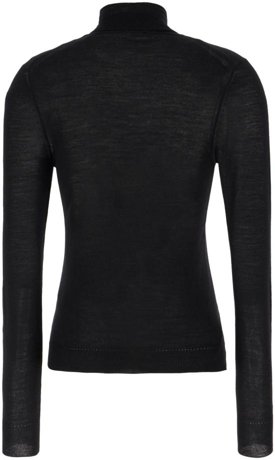  생로랑 카산드라 터틀넥 스웨터 800713Y76HF1000 BLACK - SAINT LAURENT