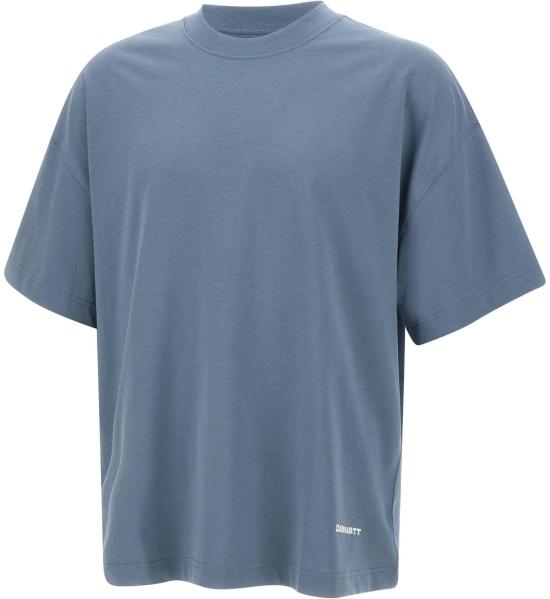 26SS 칼하트 숏슬리브 링크 스크립트 티셔츠 I0313733PPXX BLUE