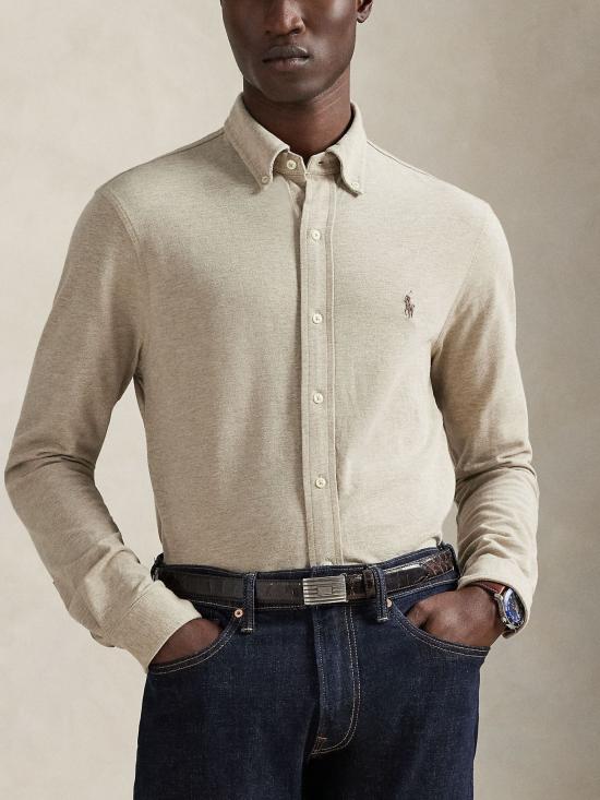 26SS 랄프 로렌 긴팔 셔츠 710654408 062 Beige - RALPH LAUREN