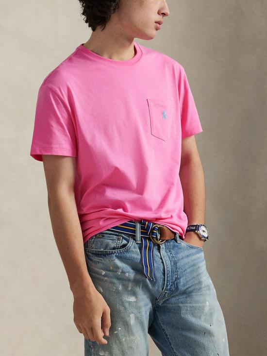 26SS 랄프 로렌 반팔 티셔츠 710671438 511 Rosa - RALPH LAUREN