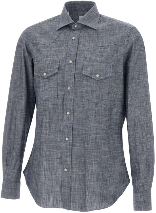 26SS 일레븐티 긴팔 셔츠 X75CAMA09TES0I18519N BLUE