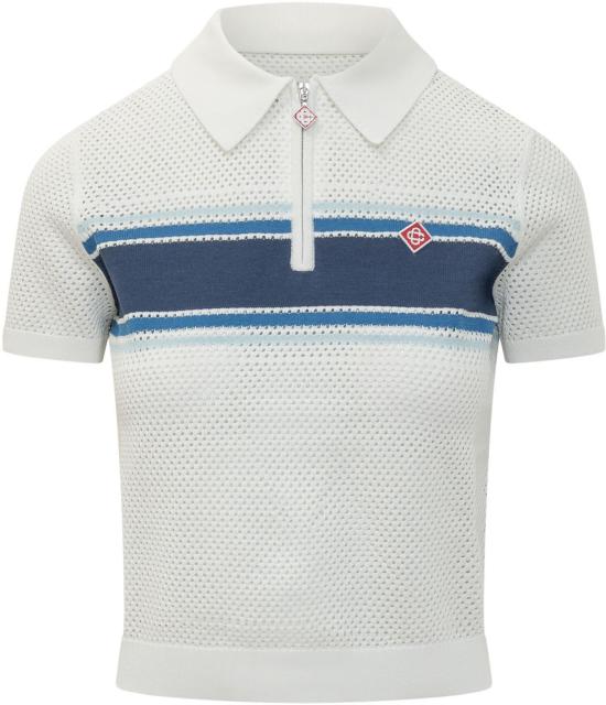 26SS 카사블랑카 폴로 티셔츠 WSS26KW126201 WHITE