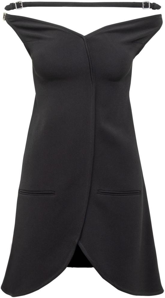  쿠레쥬 숏 원피스 224CRO383VI00139999 BLACK