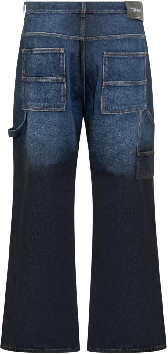 25FW 오프화이트 데님 팬츠 OMYA191F25DEN0024401 BLUE - OFF WHITE