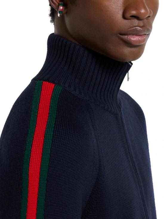 26SS 구찌 집업 니트 851725 XKFBD4795 Blue - GUCCI