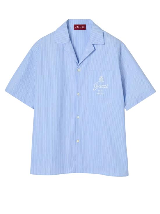 26SS 구찌 반팔 셔츠 794907 ZAJWW4061 Clear Blue