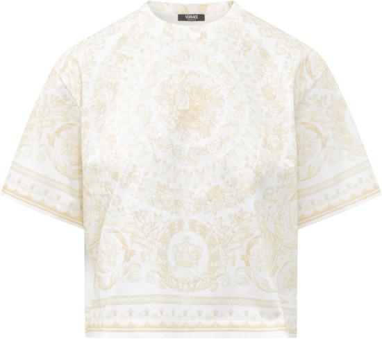 26SS 베르사체 반팔 티셔츠 10231611A172515Y570 WHITE