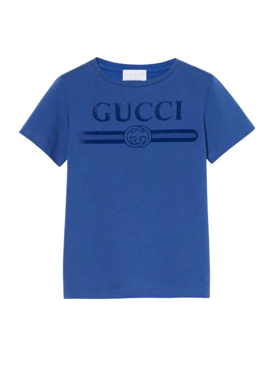 26SS [키즈] 구찌 티셔츠 547559 XJHO54118 Blue