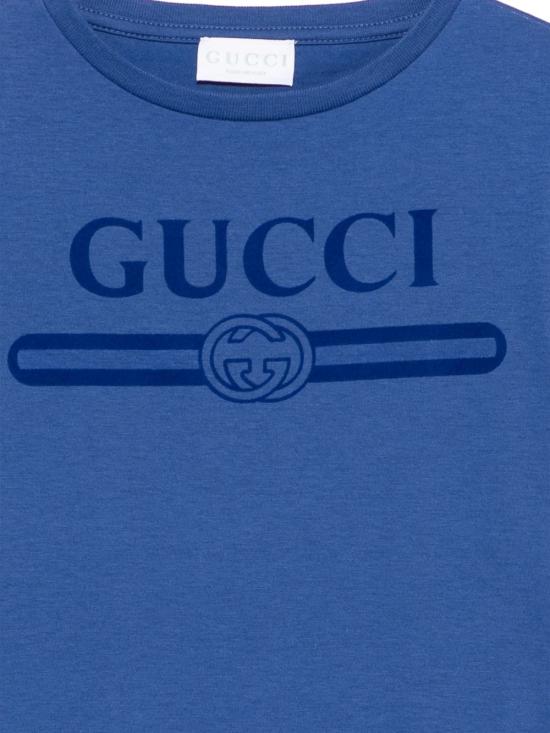 26SS [키즈] 구찌 티셔츠 547559 XJHO54118 Blue - GUCCI