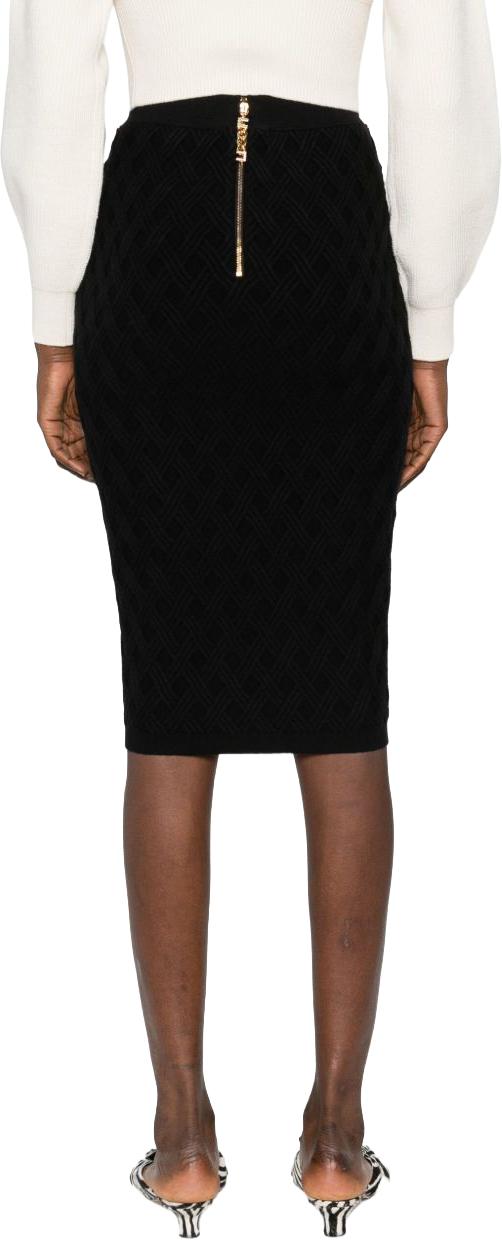 25FW 엘리자베타프랜치 미디 스커트 GK20B56E2110 BLACK - ELISABETTA FRANCHI
