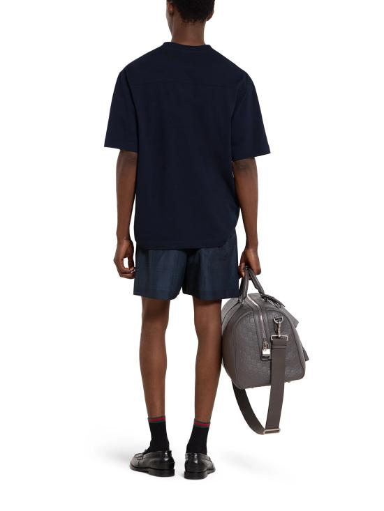 26SS 구찌 프린트 테크니컬 포플린 스위밍 쇼츠 856212 XHALB4119 Blue - GUCCI