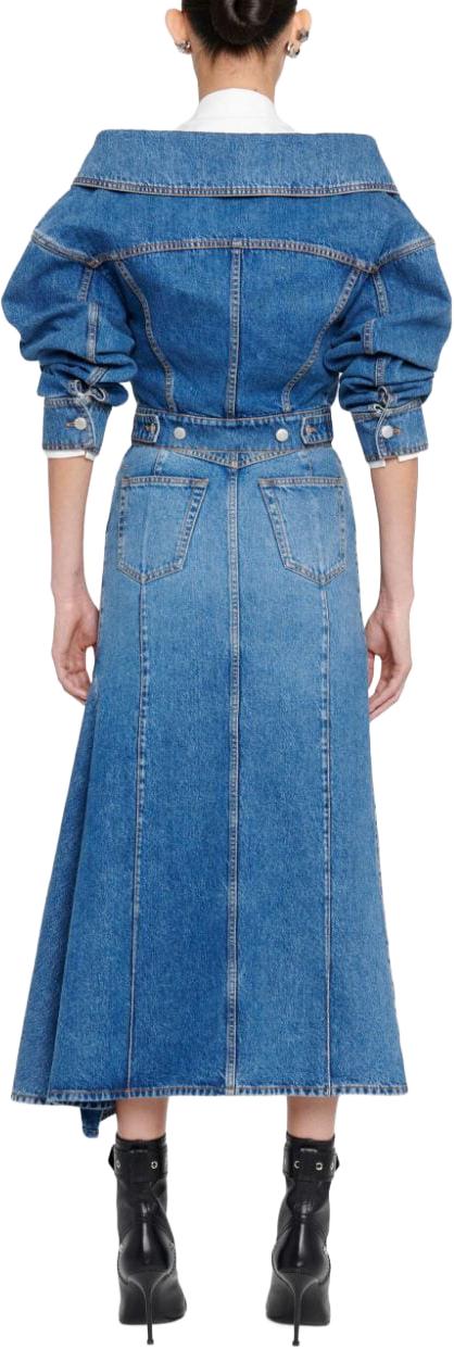  알렉산더 맥퀸 데님 스커트 754828QMACG4164 BLUE - ALEXANDER MCQUEEN