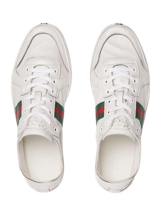 26SS 구찌 스트레치 로우 탑 스니커즈 864140 AAGFF9099 Bianco - GUCCI