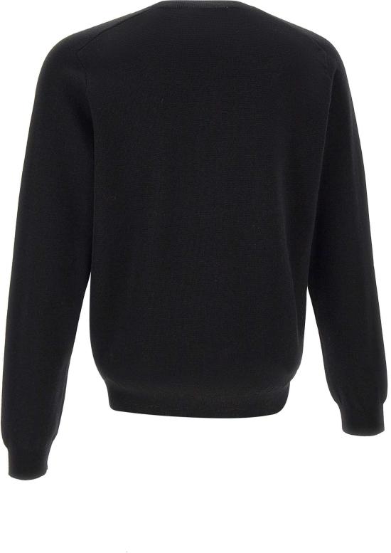 25FW 메종키츠네 테크니컬 메리노 울 스웨터 PM00813KT1168P199 BLACK - MAISON KITSUNE