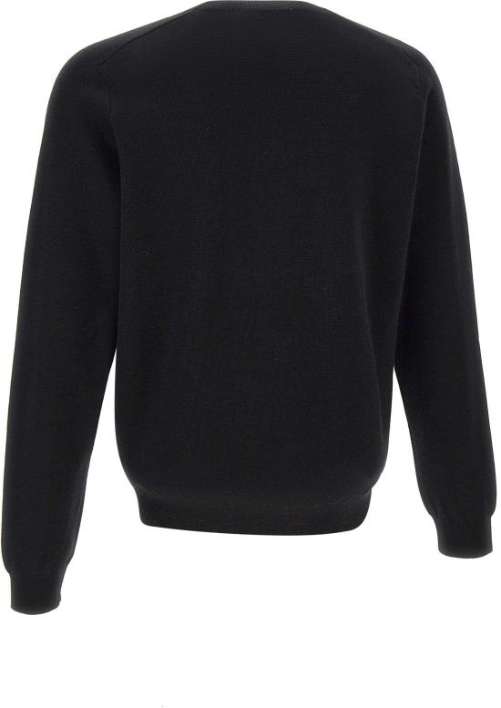 25FW 메종키츠네 테크니컬 메리노 울 스웨터 PM00813KT1168P199 BLACK - MAISON KITSUNE