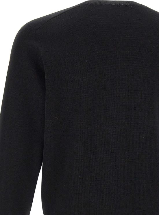 25FW 메종키츠네 테크니컬 메리노 울 스웨터 PM00813KT1168P199 BLACK - MAISON KITSUNE