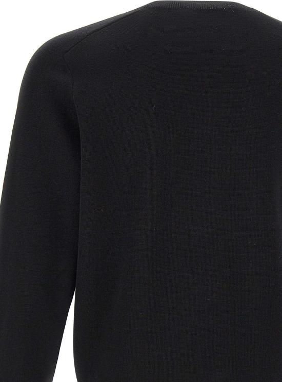 25FW 메종키츠네 테크니컬 메리노 울 스웨터 PM00813KT1168P199 BLACK - MAISON KITSUNE