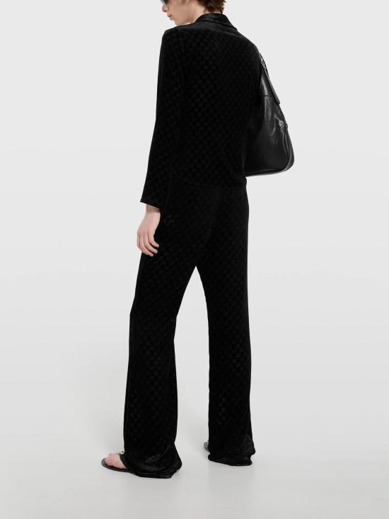 26SS 구찌 스트레치 GG 벨벳 데보레 셔츠 860674 ZAUS41000 - GUCCI