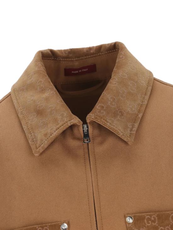 26SS 구찌 GG 디테일 집업 자켓 854304 ZAUJI2630 Beige - GUCCI