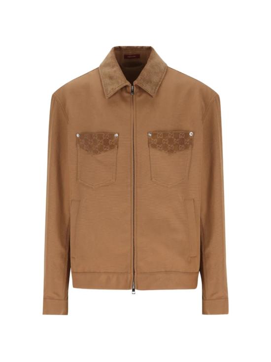 26SS 구찌 GG 디테일 집업 자켓 854304 ZAUJI2630 Beige