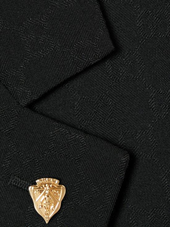 26SS 구찌 싱글 브레스트 GG 울 재킷 864110 ZAUP11000 Black - GUCCI