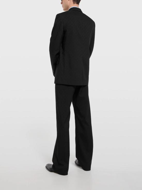 26SS 구찌 싱글 브레스트 GG 울 재킷 864110 ZAUP11000 Black - GUCCI