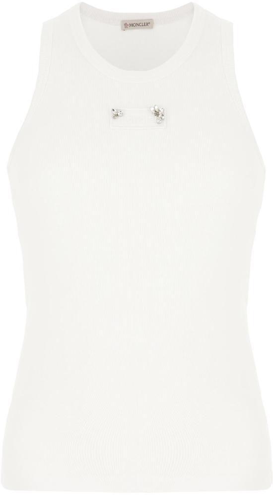 25SS 몽클레어 민소매 티셔츠 8P0000989A99034 WHITE