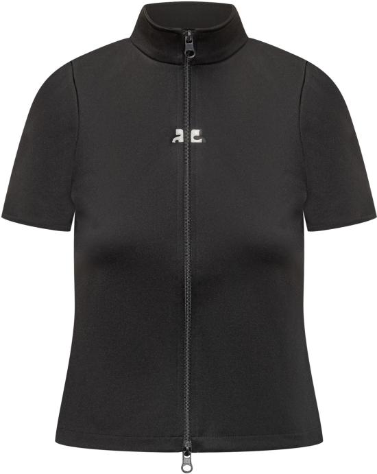 25FW 쿠레쥬 반팔 티셔츠 325JTO446JS02509999 BLACK