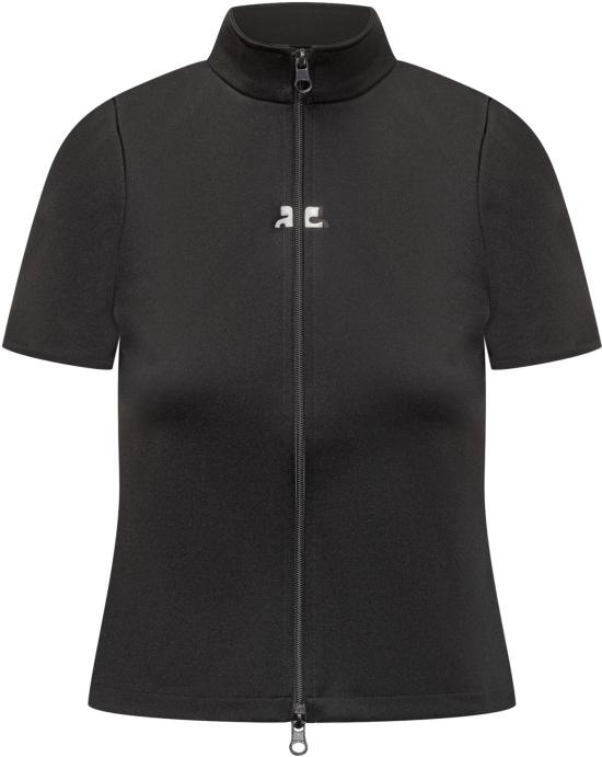 25FW 쿠레쥬 반팔 티셔츠 325JTO446JS02509999 BLACK