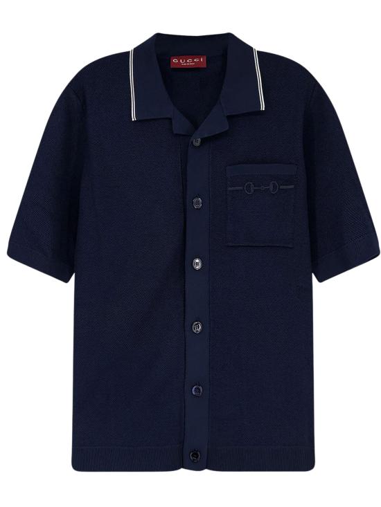 26SS 구찌 반팔 셔츠 851830 XKFBP4330 Blue